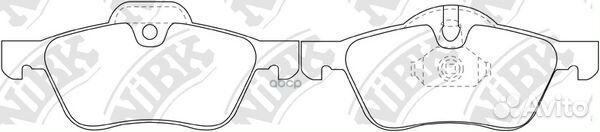 Колодки тормозные дисковые передние NiBK PN0186