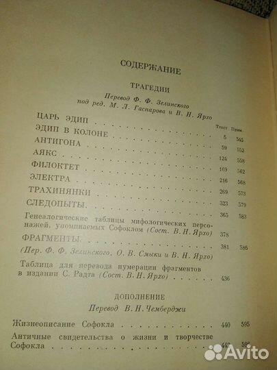 Софокл. Драмы. 1990 год