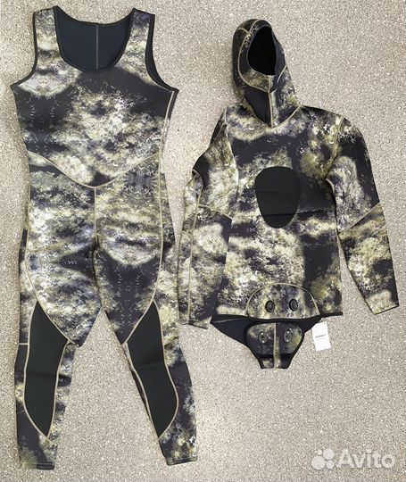 Гидрокостюм для подводной охоты 3мм, р-р XL(54-56)