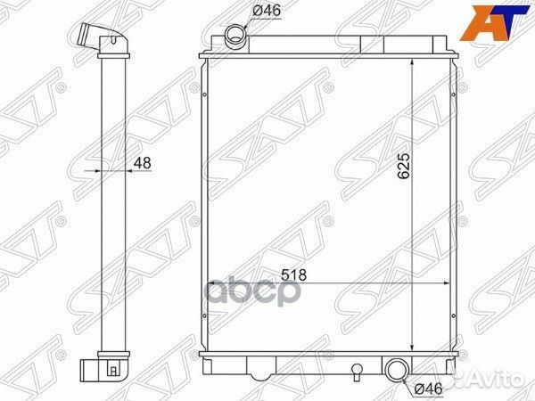 Радиатор Mitsubishi Fuso Canter FE7 02-12 / Fuso