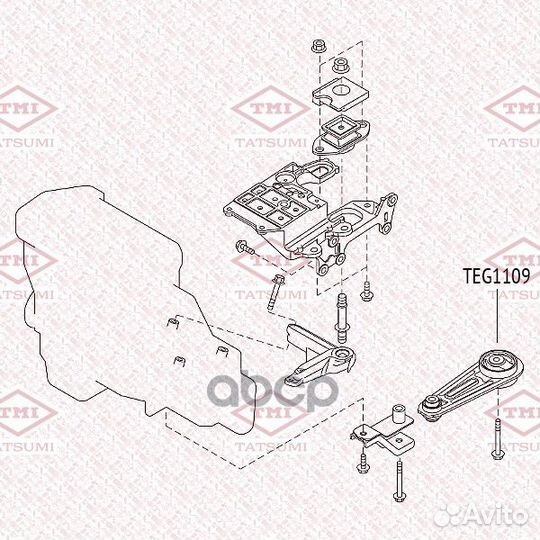 Опора двигателя TEG1109 tatsumi