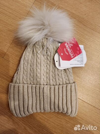 Шапка зимняя для девочки новая 48 50