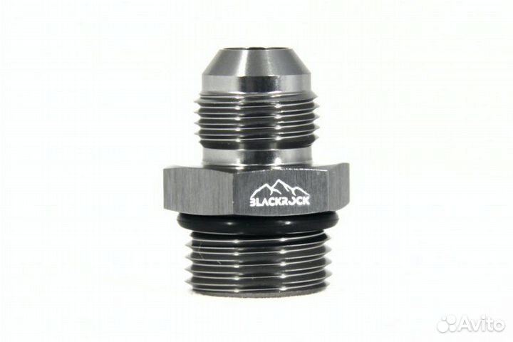 Адаптер П AN08 - П ORB AN10, алюминий, blackrock L
