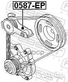 Ролик натяжной приводного ремня 0587EP Febest