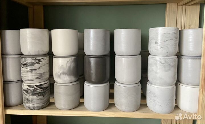 Подсвечник из гипса/ бетона