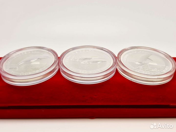 Австралия Дельфины 2019 2020 2021 Серебро 1 Oz 999