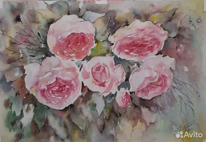 Картина акварелью 30х40, авторская работа