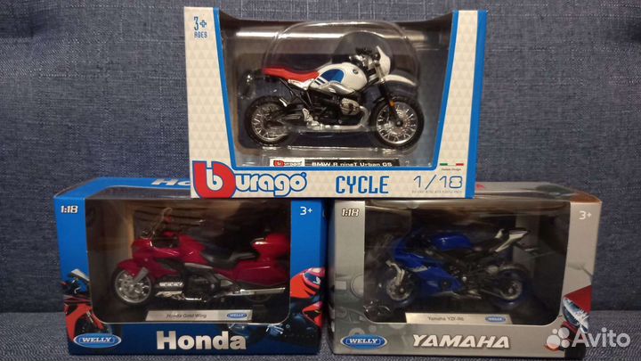 Модели мотоциклов 1:18