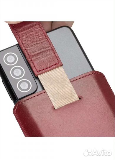 Кожаный чехол на Samsung Galaxy S21