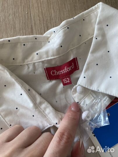 Рубашка для девочки школьная 152