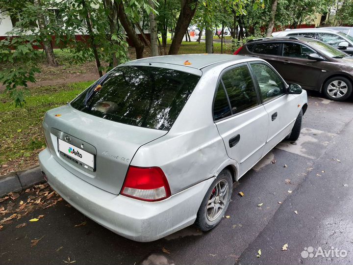 Hyundai Accent 1.3 МТ, 2000, 284 950 км