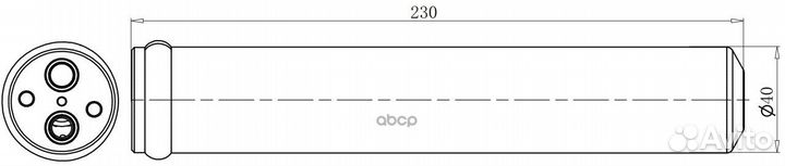 Ресивер-осушитель кондиц. для а/м Mitsubishi