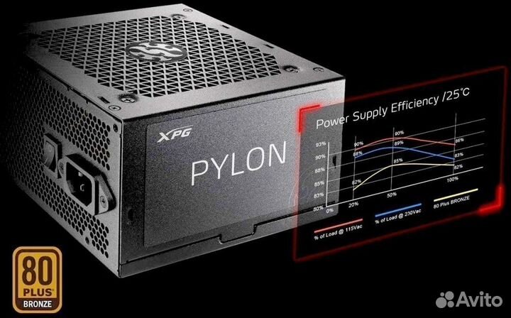 Блок питания A-Data XPG pylon bronze 550 Вт, 80+