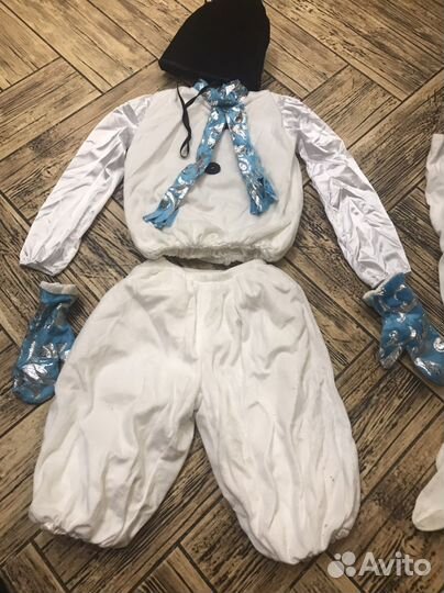 Новогодний косюм ребенку снеговик