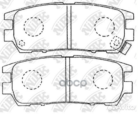 Колодки задние PN3280 NiBK