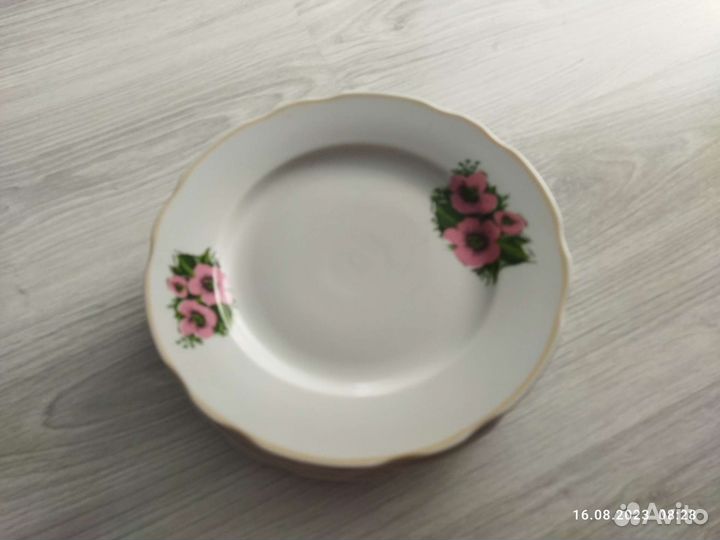 Тарелка десертная фарфор 6 штук