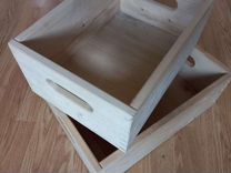 Короб деревянный ящик для хранения фасад мебельный