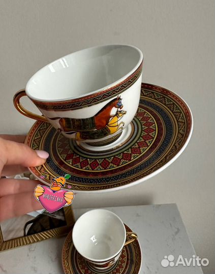 Комплект из 2х блюдец и кружек