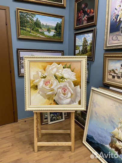 Картина маслом, цветы 