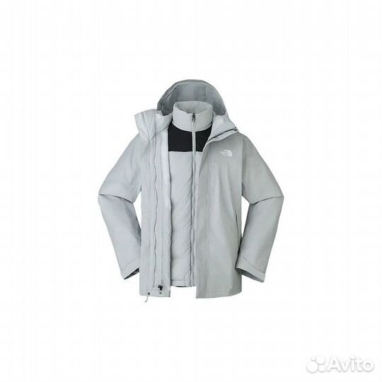 THE north face City Outdoor Collection Windbreaker Jackets Men Stardust Grey+Shopping Bag (XXL)(90)