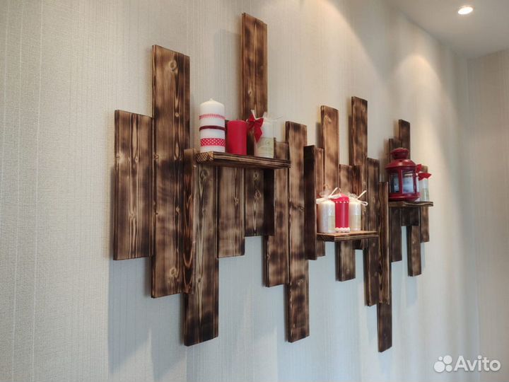 Деревянное панно 1,5х1 метр