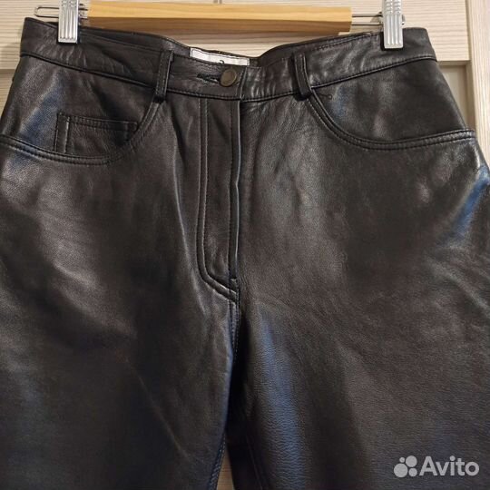 Кожаные брюки женские