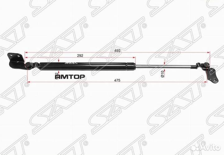 SAT ST-81160-H1000 Амортизатор капота hyundai terr