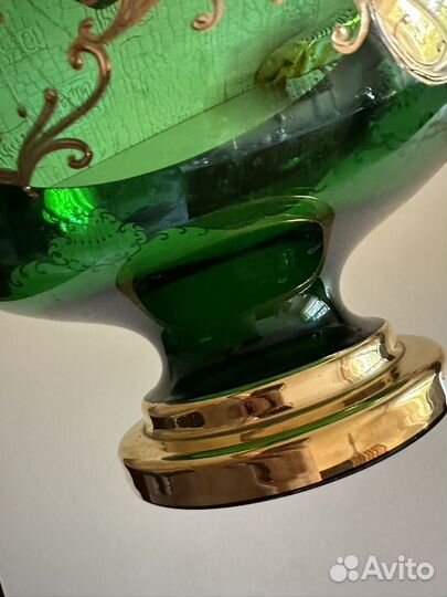 Фруктовница ваза богемия