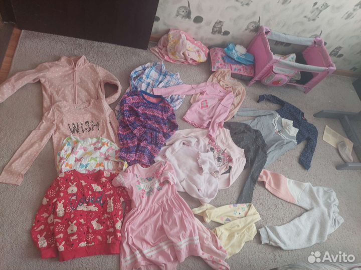 Вещи пакетом на девочку 116 122