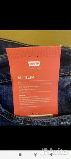 Джинсы мужские levis 511. W40 L32