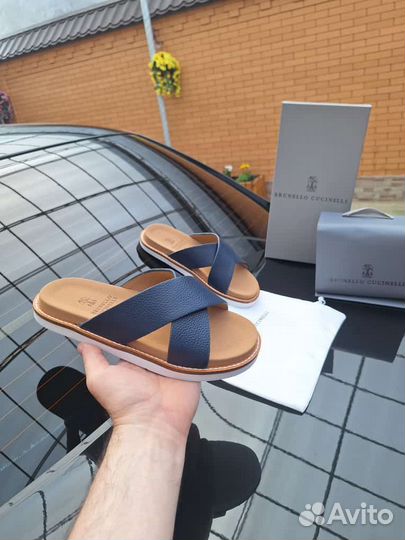Brunello cucinelli шлепанцы