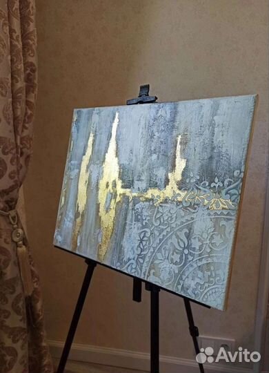 Интерьерная картина в смешанной технике