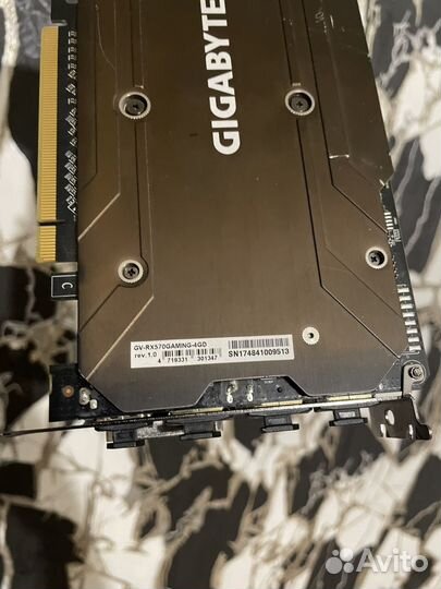 Видеокарта gigabyte RX 570 4Gb