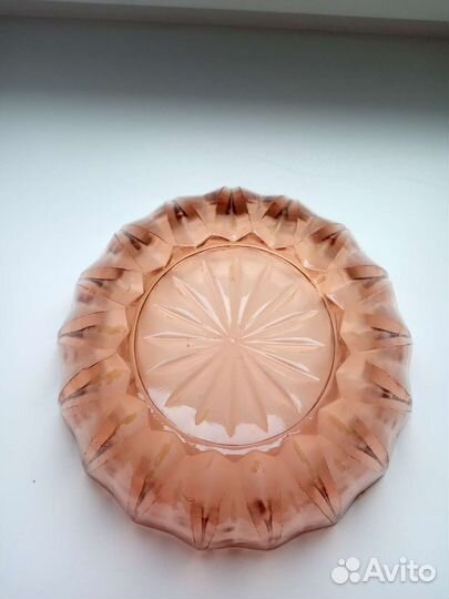 Салатник цветное стекло СССР