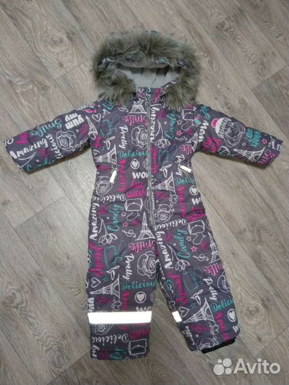 Зимний комбинезон для девочки 86