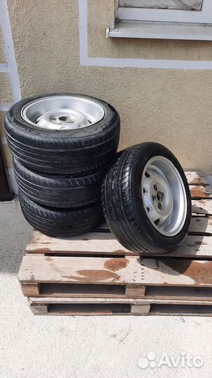 Литье диски r15 4x100 с резиной бу