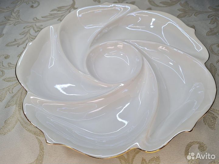 Менажница Перламутровый белый