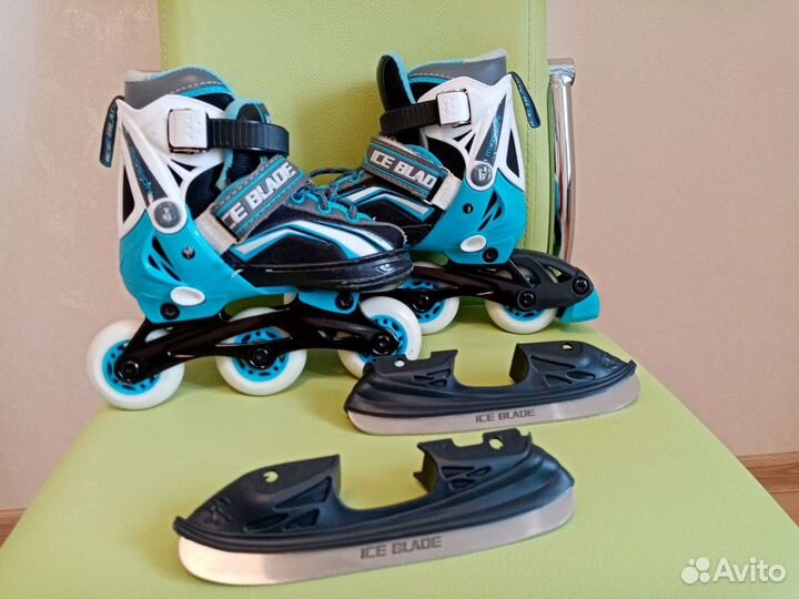 Ролики коньки раздвижные детские 2 в 1 26-29