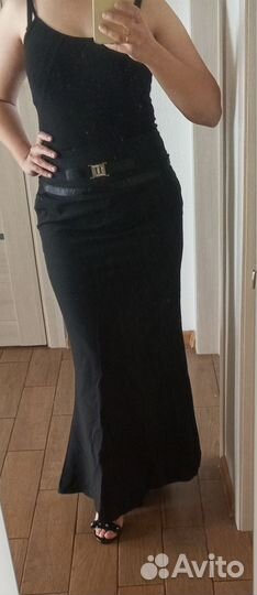 Юбка длинная черная 