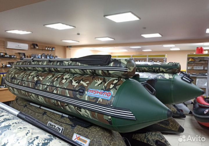 Лодка mishimo family lite 370, цвет камуфляж
