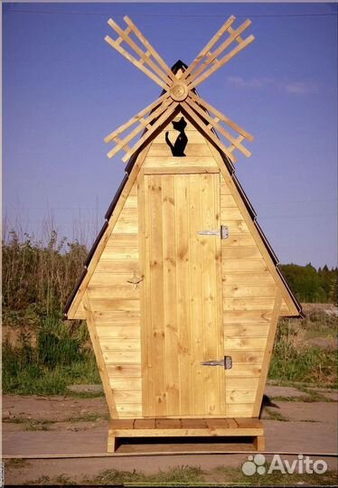Дачный туалет деревянный Ч434
