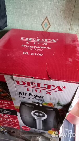 Мультипечь новая delta LUX DL-6100 черная
