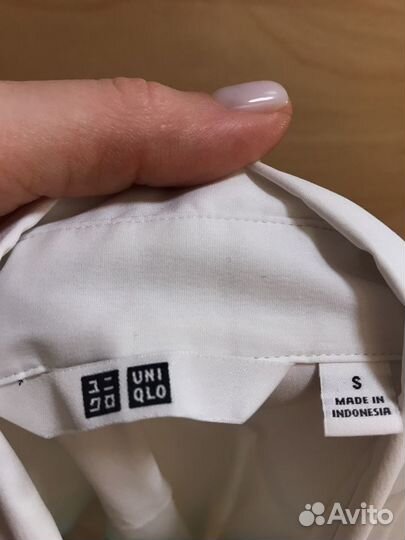 Рубашка белая женская uniqlo S