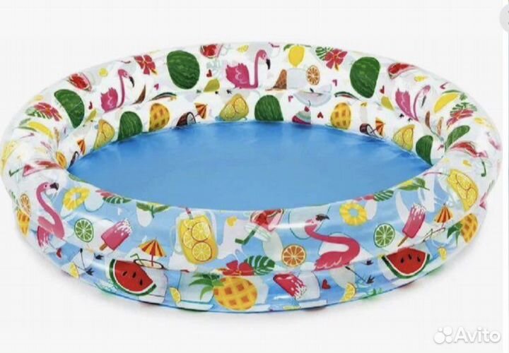 Детский надувной бассейн intex плюс шарики
