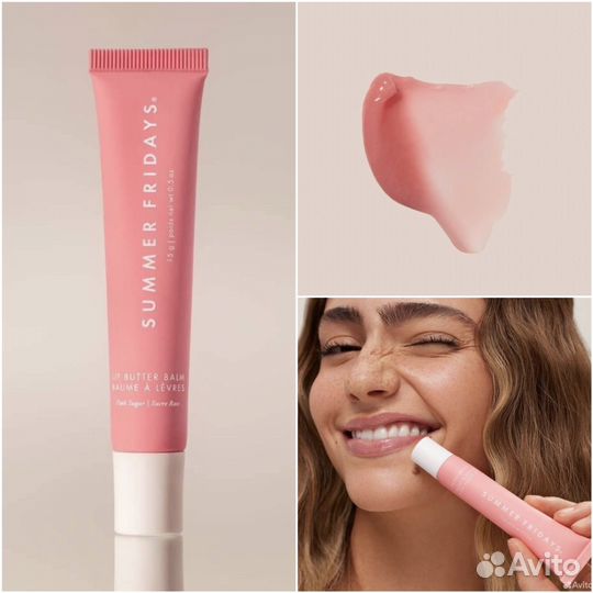 Бальзам для губ Summer Fridays lip balm pink sugar