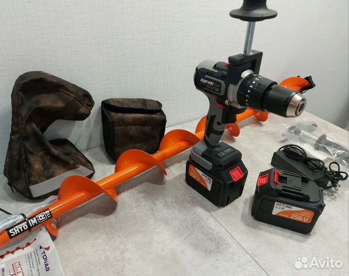 Ледобур Nanwei 150Nm + Шнек Тонар Мотошторм 110