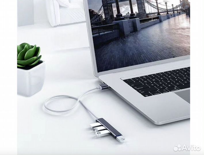 Переходник хаб разветвитель type-C - USB 3.0