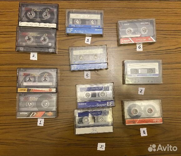 Аудиокассеты с музыкой из 90-х годов
