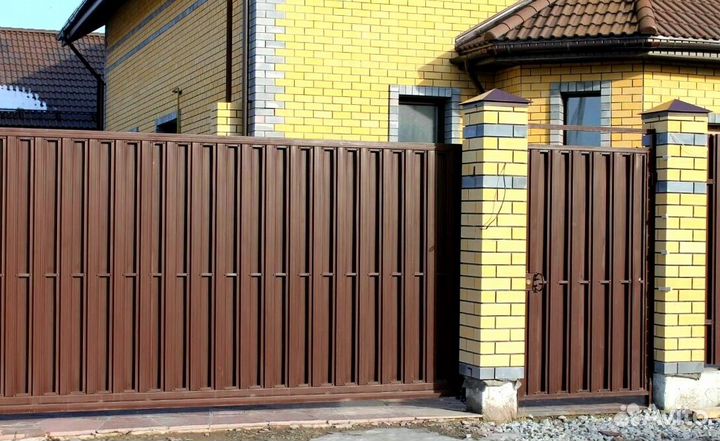 Ворота откатные с подушкой