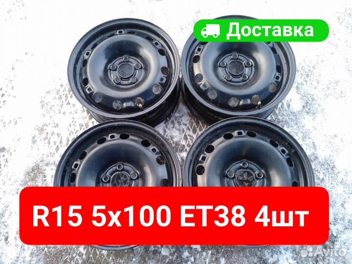 Диски R15 Skoda Rapid Fabia Volkswagen Polo Golf Mk4 4 шт